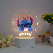 Lade das Bild in den Galerie-Viewer, Wundervolles Lilo & Stitch Nachtlicht Deko Lampe für Kinderzimmer