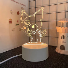 Lade das Bild in den Galerie-Viewer, Sanrio 3D Hello Kitty LED Nachtlicht - viele Motive