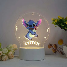 Lade das Bild in den Galerie-Viewer, Wundervolles Lilo & Stitch Nachtlicht Deko Lampe für Kinderzimmer