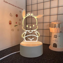 Lade das Bild in den Galerie-Viewer, Sanrio 3D Hello Kitty LED Nachtlicht - viele Motive