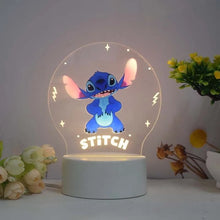 Lade das Bild in den Galerie-Viewer, Wundervolles Lilo & Stitch Nachtlicht Deko Lampe für Kinderzimmer