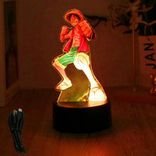 Lade das Bild in den Galerie-Viewer, Farbenfrohe One Piece Luffy Nachtlampen, Lampe