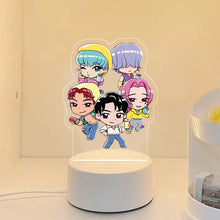 Lade das Bild in den Galerie-Viewer, KPop Demon Hunters Nachtlicht HunterX Deko Lampe, Zoey Rumi Mira Saja Boys Motive