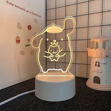 Lade das Bild in den Galerie-Viewer, Sanrio 3D Hello Kitty LED Nachtlicht - viele Motive
