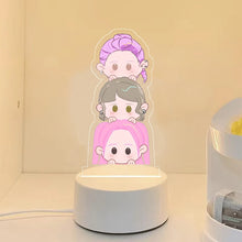 Lade das Bild in den Galerie-Viewer, KPop Demon Hunters Nachtlicht HunterX Deko Lampe, Zoey Rumi Mira Saja Boys Motive