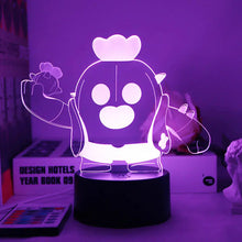 Lade das Bild in den Galerie-Viewer, Brawl Stars Poco Spike E Primo Leon Nachtlicht Lampe