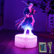 Lade das Bild in den Galerie-Viewer, Farbenfrohe One Piece Luffy Nachtlampen, Lampe