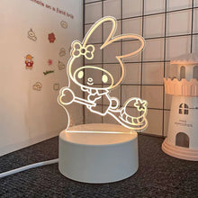 Lade das Bild in den Galerie-Viewer, Sanrio 3D Hello Kitty LED Nachtlicht - viele Motive