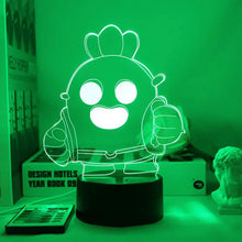 Lade das Bild in den Galerie-Viewer, Brawl Stars Poco Spike E Primo Leon Nachtlicht Lampe