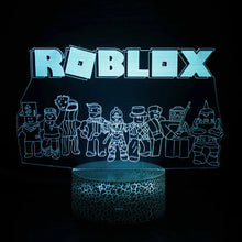 Lade das Bild in den Galerie-Viewer, Roblox Cartoon 3D Nachtlicht mit Farbwechsel Funktion