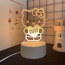 Lade das Bild in den Galerie-Viewer, Sanrio 3D Hello Kitty LED Nachtlicht - viele Motive