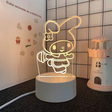 Lade das Bild in den Galerie-Viewer, Sanrio 3D Hello Kitty LED Nachtlicht - viele Motive