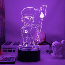 Lade das Bild in den Galerie-Viewer, Brawl Stars Poco Spike E Primo Leon Nachtlicht Lampe