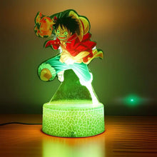 Lade das Bild in den Galerie-Viewer, Farbenfrohe One Piece Luffy Nachtlampen, Lampe