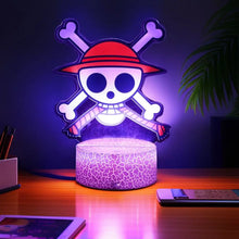 Lade das Bild in den Galerie-Viewer, Farbenfrohe One Piece Luffy Nachtlampen, Lampe