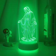 Lade das Bild in den Galerie-Viewer, 3D LED Hologramm Nachtlampe Mutter Gottes kaufen
