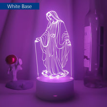 Lade das Bild in den Galerie-Viewer, 3D LED Hologramm Nachtlampe Mutter Gottes kaufen