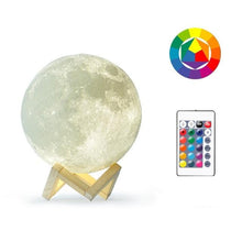 Lade das Bild in den Galerie-Viewer, Echte Mond Lampe - Mondlampe mit 16 Farben kaufen
