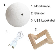 Lade das Bild in den Galerie-Viewer, Echte Mond Lampe - Mondlampe mit 16 Farben kaufen
