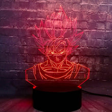 Lade das Bild in den Galerie-Viewer, Dragon Ball Son Goku 3D Lampe - Farbwechsel kaufen