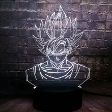Lade das Bild in den Galerie-Viewer, Dragon Ball Son Goku 3D Lampe - Farbwechsel kaufen