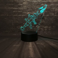 Lade das Bild in den Galerie-Viewer, 3D illusion Led Nachtlampe Battle Royal Raketenwerfer Motiv kaufen
