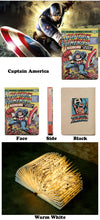 Lade das Bild in den Galerie-Viewer, Captain America Nachtlicht, Lampe im Comic Heft Look zum auffächern kaufen