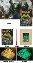 Lade das Bild in den Galerie-Viewer, Hulk Comic Heft Lampe, Nachtlicht im Comic Look kaufen