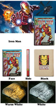 Lade das Bild in den Galerie-Viewer, Iron Man Nachtlicht, Lampe im Comic Book Design - Lampe fächert auf kaufen