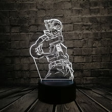 Lade das Bild in den Galerie-Viewer, LoL Ezreal 3D LED USB Lampe mit magischen Farbwechsel kaufen