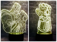 Lade das Bild in den Galerie-Viewer, Avengers Thanos 3D Super Lampe mit Farbwechsel Effekt kaufen