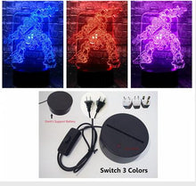 Lade das Bild in den Galerie-Viewer, Lampe im Transformers Roboter Design mit 3D und Farbwechsel Effekt kaufen