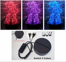 Lade das Bild in den Galerie-Viewer, Lampe im Transformers Roboter Design mit 3D und Farbwechsel Effekt kaufen