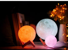 Lade das Bild in den Galerie-Viewer, Mondlicht mit bis zu 16 Farben, Farbwechsel, Mondlampe, Nachtlicht, Tischlampe kaufen