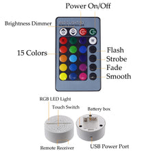 Lade das Bild in den Galerie-Viewer, Nachtlampe im romantischen Rosen Design, 3D Nachtlicht kaufen