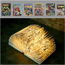 Lade das Bild in den Galerie-Viewer, Thor Comic Heft Lampe, Nachtlicht, Tischlampe - Lampe zum auffächern im Comic Look kaufen