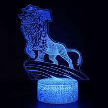 Lade das Bild in den Galerie-Viewer, König der Löwen Lion King Nachtlampe, Lampe, Tischlicht mit 3D Effekt kaufen