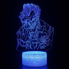 Lade das Bild in den Galerie-Viewer, DC Joker Nachtlicht, Lampe, 3D Effekt, Farbwechsel mit 16 Farben kaufen