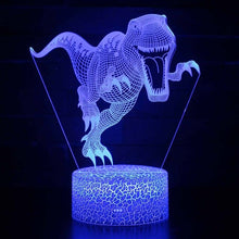 Lade das Bild in den Galerie-Viewer, 3D Dinosaurier Lampe, Tischlicht, Nachtlampe mit 16 Farben im Wechsel kaufen