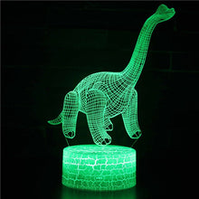Lade das Bild in den Galerie-Viewer, 3D Dinosaurier Lampe, Tischlicht, Nachtlampe mit 16 Farben im Wechsel kaufen