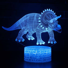 Lade das Bild in den Galerie-Viewer, 3D Dinosaurier Lampe, Tischlicht, Nachtlampe mit 16 Farben im Wechsel kaufen