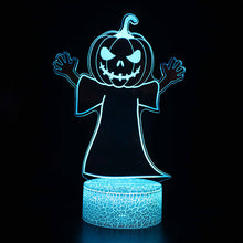 Lade das Bild in den Galerie-Viewer, Halloween Kürbis Pumpkin Nachttischlampe mit 3D Effekt kaufen