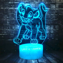Lade das Bild in den Galerie-Viewer, Simba König der Löwen Lampe, Nachtlicht, Tischlampe mit magischen Farbwechsel kaufen