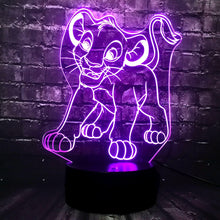 Lade das Bild in den Galerie-Viewer, Simba König der Löwen Lampe, Nachtlicht, Tischlampe mit magischen Farbwechsel kaufen