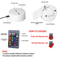 Lade das Bild in den Galerie-Viewer, Fußball Lampe als Nachtlicht mit Farbwechsel und 3D Effekt kaufen
