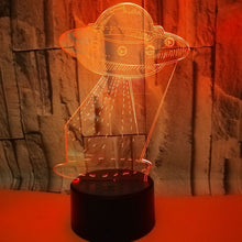 Lade das Bild in den Galerie-Viewer, UFO 3D Deko Lampe / Nachtlicht mit wechselnden Farben kaufen
