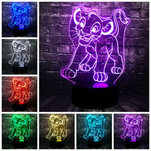 Lade das Bild in den Galerie-Viewer, Simba König der Löwen Lampe, Nachtlicht, Tischlampe mit magischen Farbwechsel kaufen