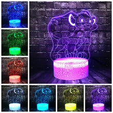 Lade das Bild in den Galerie-Viewer, Simba König der Löwen Lampe, Nachtlicht, Tischlampe mit magischen Farbwechsel kaufen