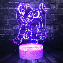 Lade das Bild in den Galerie-Viewer, Simba König der Löwen Lampe, Nachtlicht, Tischlampe mit magischen Farbwechsel kaufen