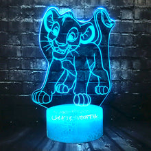 Lade das Bild in den Galerie-Viewer, Simba König der Löwen Lampe, Nachtlicht, Tischlampe mit magischen Farbwechsel kaufen
